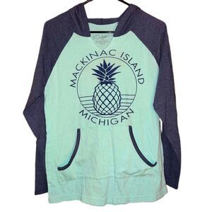 🪩4/$20!! Mackinac Island Michigan Pineapple Pullover Hoodie